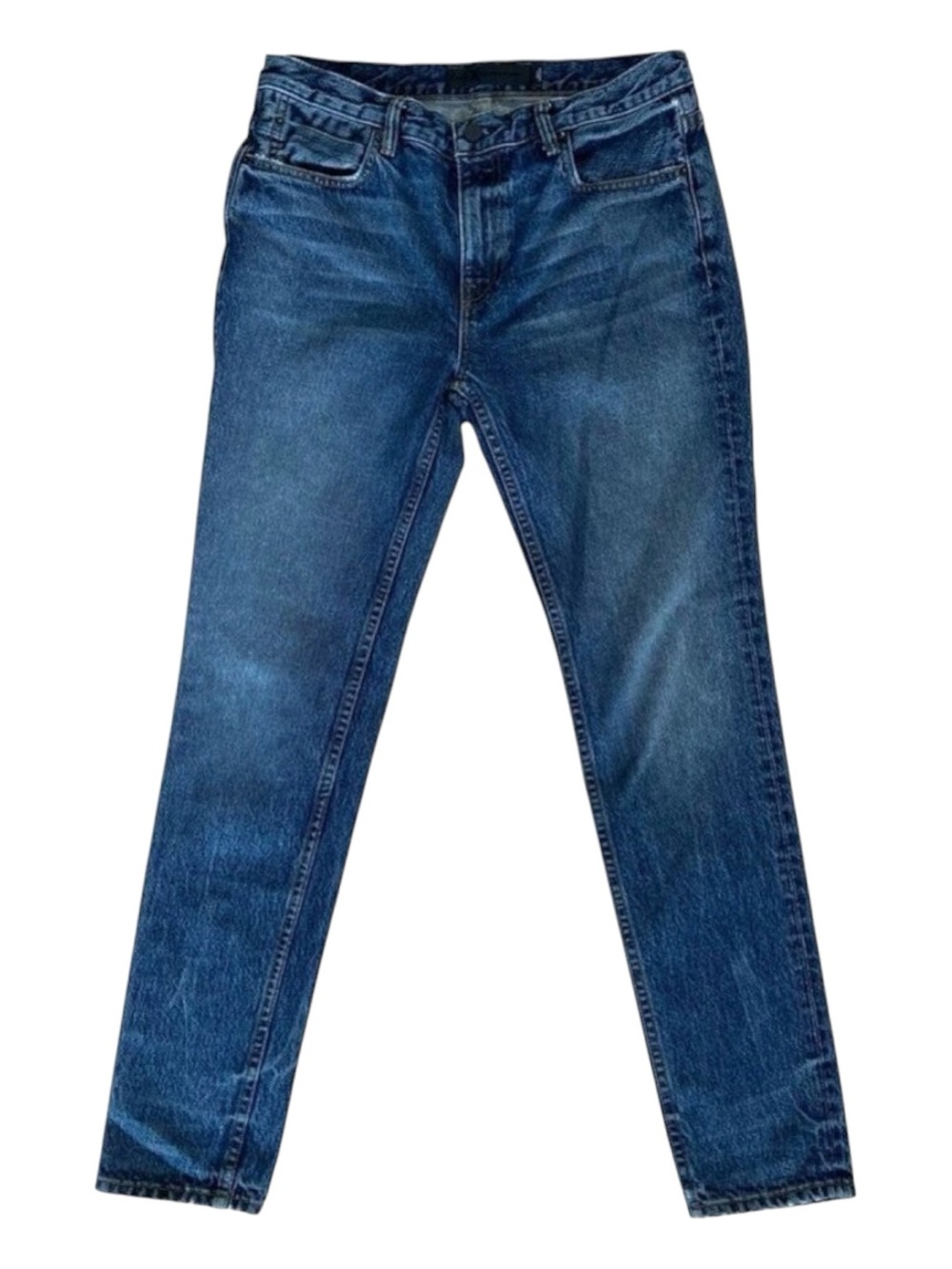 Denim X Alexander Wang jeans Style Wang 002 medium indigo aged blue high-rise 28